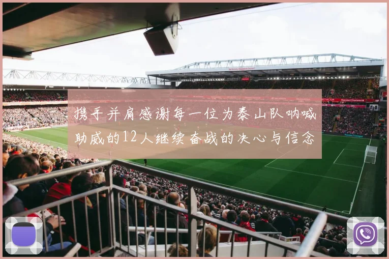 携手并肩感谢每一位为泰山队呐喊助威的12人继续奋战的决心与信念